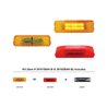 UP38161BAK-B-12 LED Rectangular Light Kit (Clearance/Marker) - Amber LED/Amber Lens (Bulk)