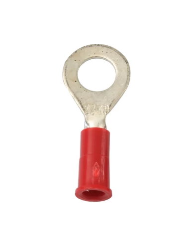 RED 1/4" O RING TERMINAL, 10PCS/PKG RED 1/4" O RING TERMINAL, 10PCS/PKG