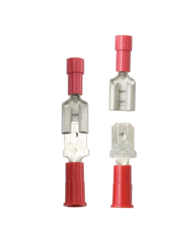 RED BLADE, MALE & FEMALE 22-18GA, 10PCS/PKG RED BLADE, MALE & FEMALE 22-18GA, 10PCS/PKG