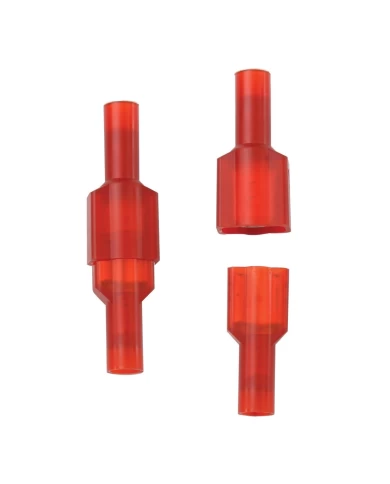 RED BLADE MALE & FEMALE INS. 22-18GA, 10PCS/PKG RED BLADE MALE & FEMALE INS. 22-18GA, 10PCS/PKG