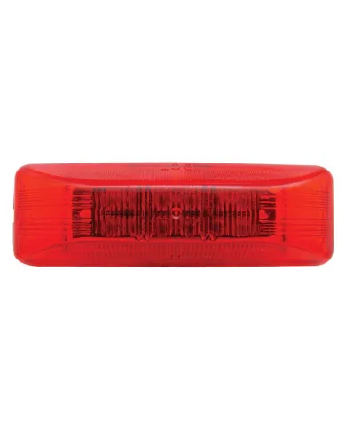 UP38162-12 LED Rectangular Light (Clearance/Marker) - Red LED/Red Lens