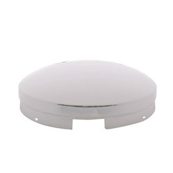 UP10103-4 Even Notched Chrome Dome Front Hubcap - 3/4" Side Wall