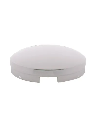 UP10103-4 Even Notched Chrome Dome Front Hubcap - 3/4" Side Wall