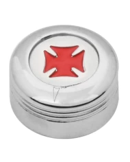 CR. PLASTIC A/C KNOB W/RED IRON CROSS FOR PETE 2005 UP CR. PLASTIC A/C KNOB W/RED IRON CROSS FOR PETE 2005 UP