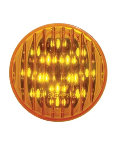 UP38176-13 LED 2.5" Round Light (Clearance/Marker) - Amber LED/Amber Lens