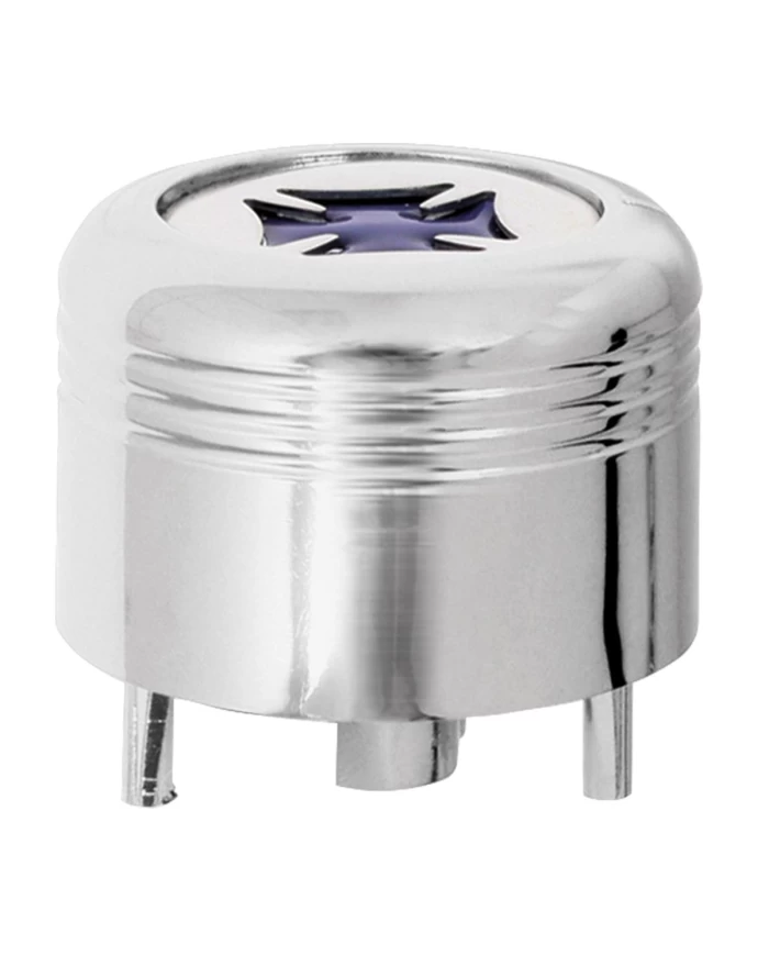 CR. PLASTIC A/C KNOB W/BLUE IRON CROSS FOR PETE CR. PLASTIC A/C KNOB W/BLUE IRON CROSS FOR PETE