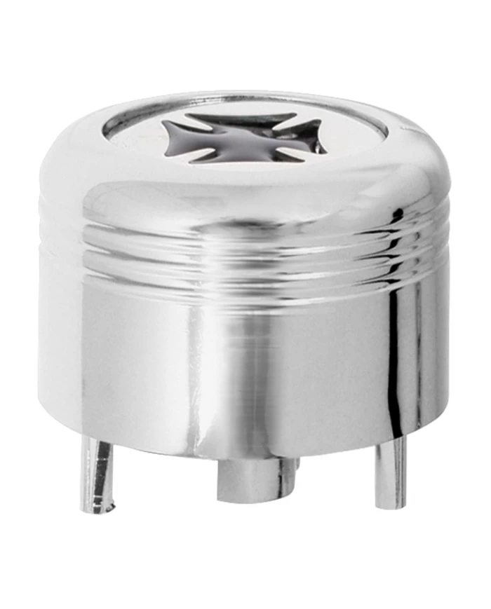 CR. PLASTIC A/C KNOB W/PURPLE IRON CROSS FOR PETE CR. PLASTIC A/C KNOB W/PURPLE IRON CROSS FOR PETE