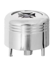 CR. PLASTIC A/C KNOB W/PURPLE IRON CROSS FOR PETE CR. PLASTIC A/C KNOB W/PURPLE IRON CROSS FOR PETE