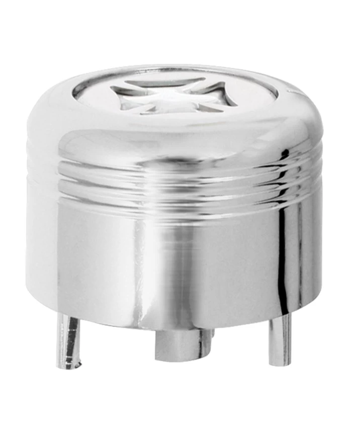 CR. PLASTIC A/C KNOB W/SILVER IRON CROSS FOR PETE