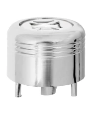 CR. PLASTIC A/C KNOB W/SILVER IRON CROSS FOR PETE CR. PLASTIC A/C KNOB W/SILVER IRON CROSS FOR PETE