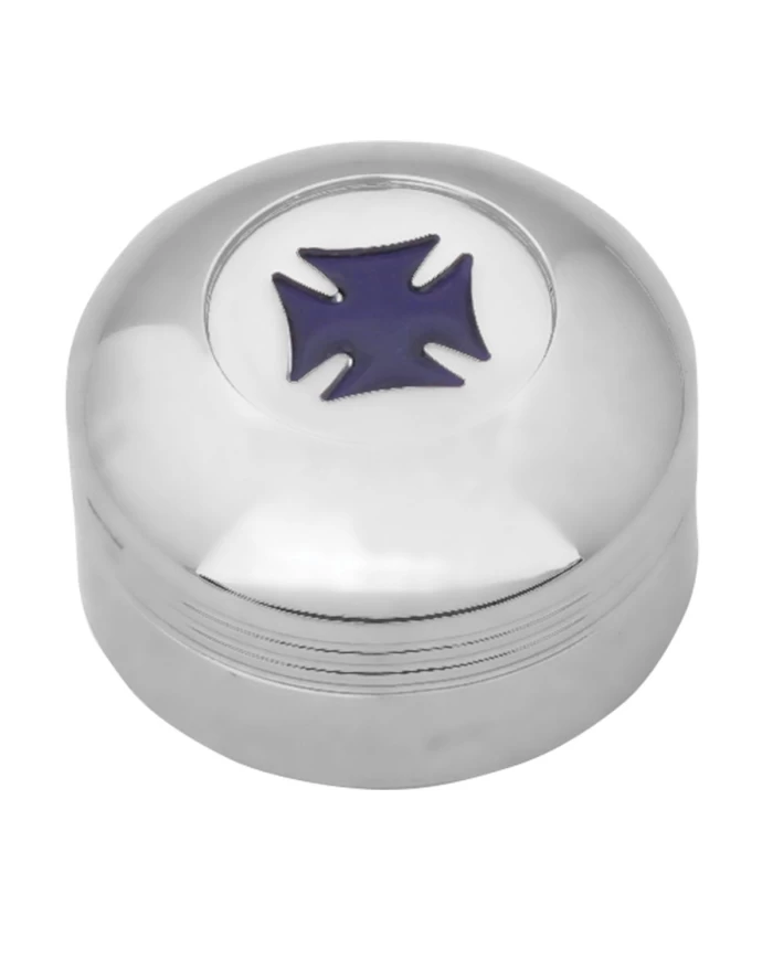 CR. PLASTIC A/C KNOB W/BLUE IRON CROSS FOR KW 2002 UP