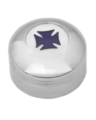 CR. PLASTIC A/C KNOB W/BLUE IRON CROSS FOR KW 2002 UP