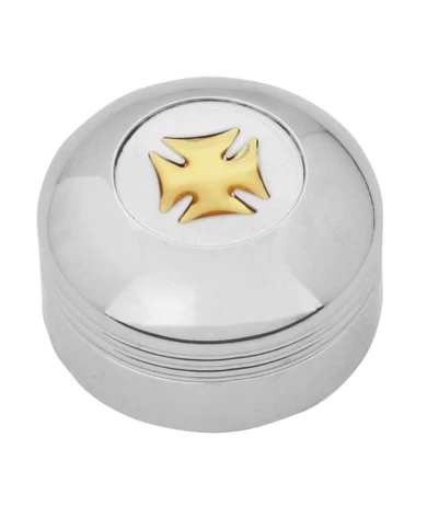 CR. PLASTIC A/C KNOB W/GOLD IRON CROSS FOR KW 2002 UP CR. PLASTIC A/C KNOB W/GOLD IRON CROSS FOR KW 2002 UP