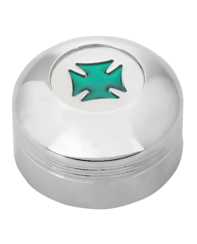 CR. PLASTIC A/C KNOB W/GREEN IRON CROSS FOR KW 2002 UP CR. PLASTIC A/C KNOB W/GREEN IRON CROSS FOR KW 2002 UP