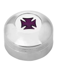 CR. PLASTIC A/C KNOB W/PURPLE IRON CROSS FOR KW 2002 UP