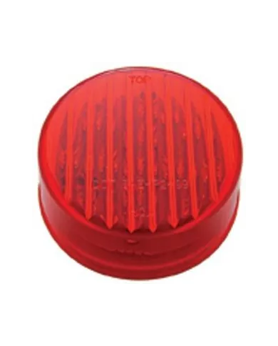 UP38177-13 LED 2.5" Round Light (Clearance/Marker) - Red LED/Red Lens