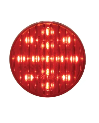 UP38177-13 LED 2.5" Round Light (Clearance/Marker) - Red LED/Red Lens