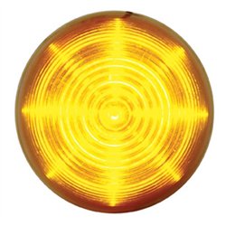 UP38178-13 LED 2.5" Round Beehive Light (Clearance/Marker) - Amber LED/Amber Lens
