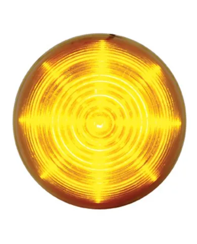 UP38178-13 LED 2.5" Round Beehive Light (Clearance/Marker) - Amber LED/Amber Lens