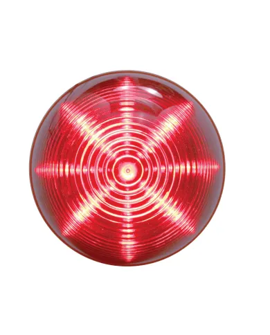UP38179-13 LED 2.5" Round Beehive Light (Clearance/Marker) - Red LED/Red Lens