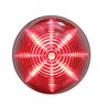 UP38179-13 LED 2.5" Round Beehive Light (Clearance/Marker) - Red LED/Red Lens