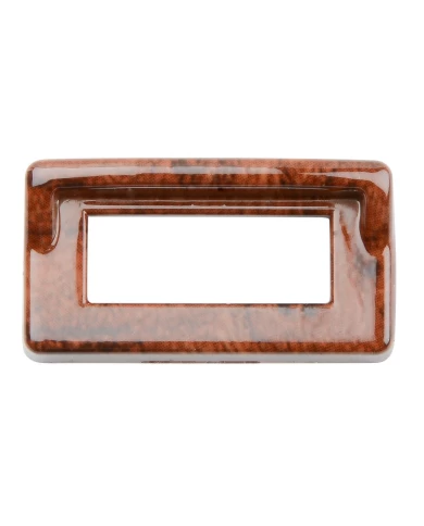 WOOD COLOR SWITCH BEZEL COVER W/VISOR FOR KENWORTH WOOD COLOR SWITCH BEZEL COVER W/VISOR FOR KENWORTH