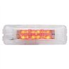 UP38213-12 LED Rectangular Light (Clearance/Marker) - Red LED/Clear Lens