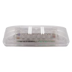 UP38213-12 LED Rectangular Light (Clearance/Marker) - Red LED/Clear Lens
