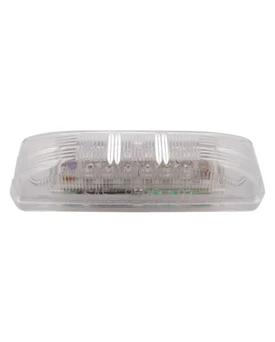 UP38213-12 LED Rectangular Light (Clearance/Marker) - Red LED/Clear Lens