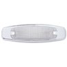 UP38218-12 LED Rectangular Light (Clearance/Marker) With Chrome Bezel - Amber LED/Clear Lens