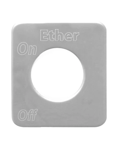 SS ETHER SWITCH PLATE FOR KENWORTH SS ETHER SWITCH PLATE FOR KENWORTH
