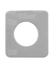 SS ETHER SWITCH PLATE FOR KENWORTH