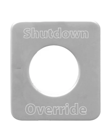 SS SHUTDOWN OVERRIDE SWITCH PLATE FOR KENWORTH SS SHUTDOWN OVERRIDE SWITCH PLATE FOR KENWORTH
