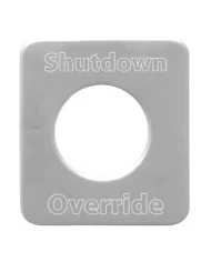 SS SHUTDOWN OVERRIDE SWITCH PLATE FOR KENWORTH