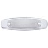 UP38219-12 LED Rectangular Light (Clearance/Marker) With Chrome Bezel - Red LED/Clear Lens