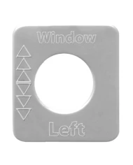 SS LEFT HAND POWER WINDOW SWITCH PLATE FOR KENWORTH