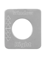 SS R/H POWER WINDOW SWITCH PLATE FOR KENWORTH