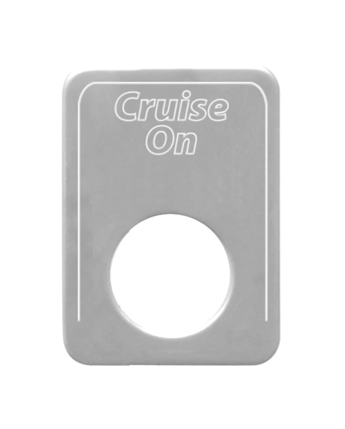 SS CRUISE SWITCH PLATE FOR KENWORTH