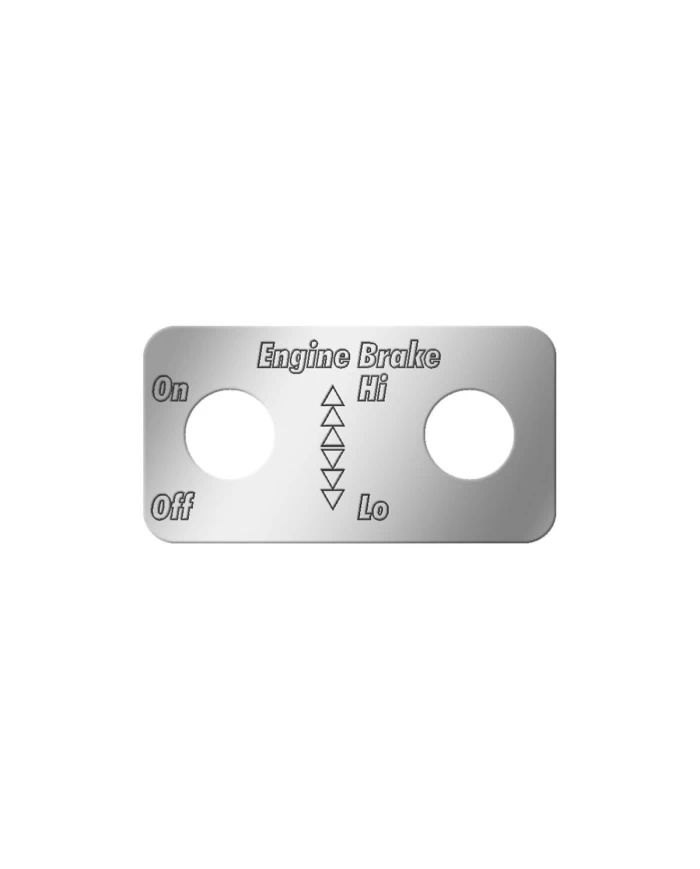 SS ENGINE BRAKE - HI, LOW SWITCH PLATE FOR KENWORTH SS ENGINE BRAKE - HI, LOW SWITCH PLATE FOR KENWORTH