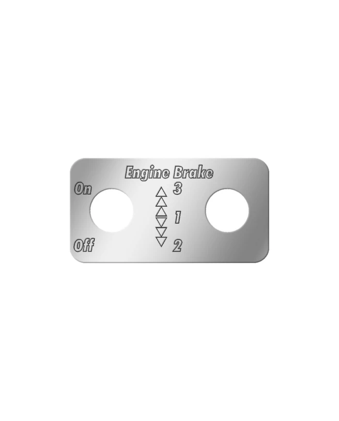 SS ENGINE BRAKE - 3, 1, 2 SWITCH PLATE FOR KENWORTH SS ENGINE BRAKE - 3, 1, 2 SWITCH PLATE FOR KENWORTH