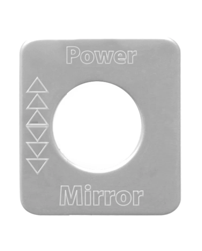 SS POWER MIRROR SWITCH PLATE FOR KENWORTH