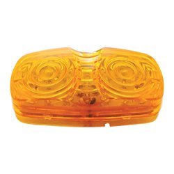 UP38225-16 LED 4" X 2" Rectangular Light (Clearance/Marker)- Amber LED/Amber Lens