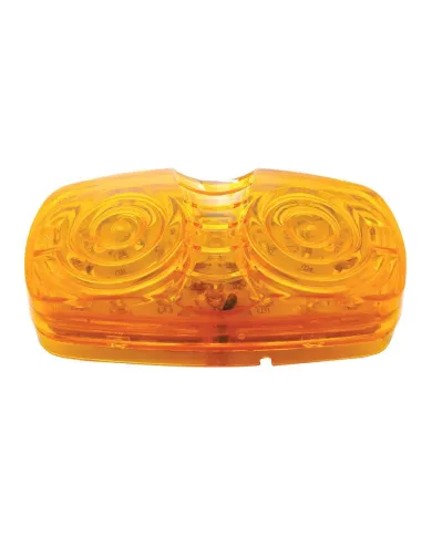 UP38225-16 LED 4" X 2" Rectangular Light (Clearance/Marker)- Amber LED/Amber Lens