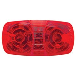 UP38226-16 LED 4" X 2" Rectangular Light (Clearance/Marker)- Red LED/Red Lens