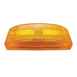UP38253-16 LED Rectangular Clearance/Marker Light With Reflex Lens - Amber LED/Amber Lens
