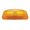 UP38253-16 LED Rectangular Clearance/Marker Light With Reflex Lens - Amber LED/Amber Lens