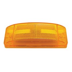 UP38253-16 LED Rectangular Clearance/Marker Light With Reflex Lens - Amber LED/Amber Lens
