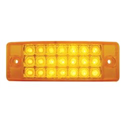UP38256-21 LED Reflector Rectangular Light (Clearance/Marker) - Amber LED/Amber Lens