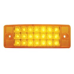 UP38256-21 LED Reflector Rectangular Light (Clearance/Marker) - Amber LED/Amber Lens