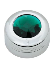 CR. PLASTIC A/C KNOB W/GREEN JEWEL FOR PETE 2005 UP